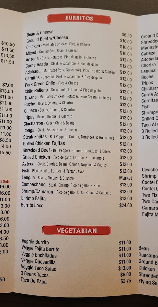 Giliberto's Mexican Taco Shop Menu - Image 3