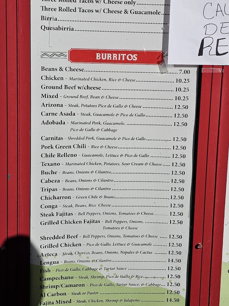Giliberto's Mexican Taco Shop Menu - Image 4